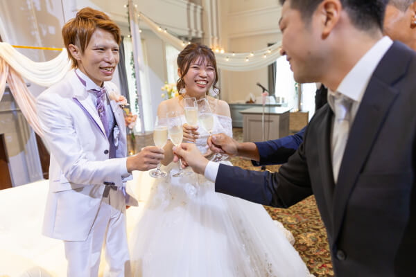 新潟県三条市　長岡市　新潟市　結婚式場　前撮り　フォト撮影　前撮影　カラードレス　ウェディングパーティー