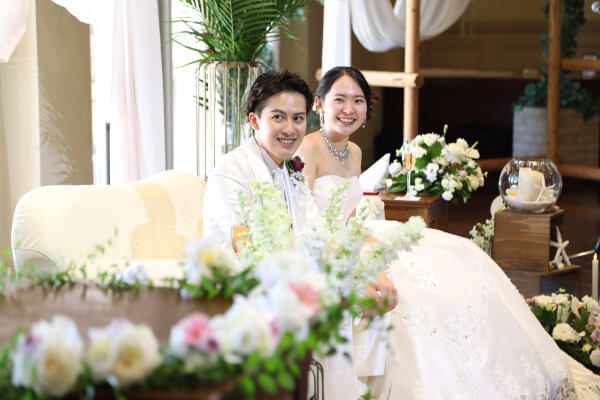 新潟県三条市　見附市　長岡市　結婚式場　リゾート婚　8月　ウェルカムグッズ　DIY　演出