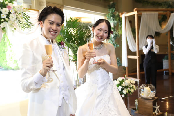 新潟県三条市　見附市　長岡市　結婚式場　リゾート婚　8月　ウェルカムグッズ　DIY　演出